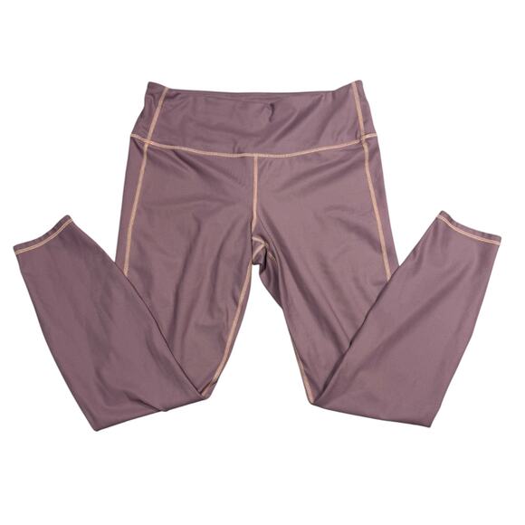 Athleta Mauve High Rise Leggings Size Medium 25” Inseam - Picture 2 of 7